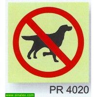 PR4020 proibida entrada animais