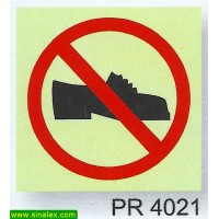 PR4021 proibida entrada sem calcado seguranca