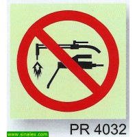 PR4032 proibido soldar usar ar sob pressao