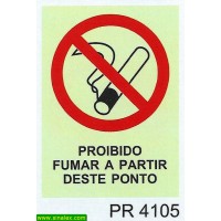 PR4105 proibido fumar partir deste ponto