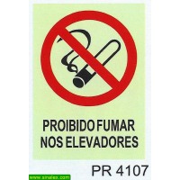 PR4107 proibido fumar elevadores