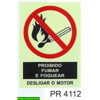 PR4112 proibido fumar foguear desligar motor
