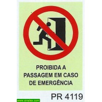 PR4119 proibida passagem caso emergencia
