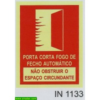 IN1133 porta corta fogo de fecho automatico