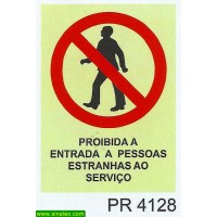 PR4128 proibida entrada pessoas estranhas servico
