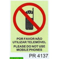 PR4137 por favor nao usar telemovel please do not use...