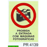 PR4139 proibida entrada maquinas fotograficas tirar...