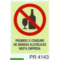 PR4143 proibido consumo bebidas alcoolicas nesta empresa