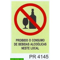 PR4145 proibido consumo bebidas alcoolicas neste local
