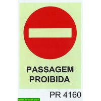PR4160 passagem proibida sentido proibido