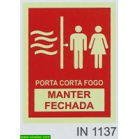 IN1137 porta corta fogo manter fechada