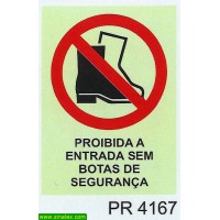 PR4167 proibida entrada sem botas seguranca