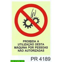 PR4189 proibido utilizacao maquina pessoas nao autorizadas