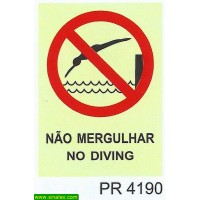 PR4190 nao mergulhar no diving