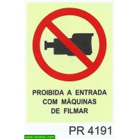 PR4191 proibida entrada maquinas filmar