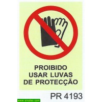 PR4193 proibido usar luvas proteccao