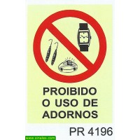 PR4196 proibido uso adornos