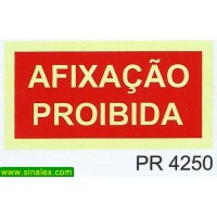 PR4250 afixacao proibida