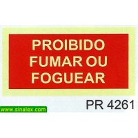 PR4261 proibido fumar foguear