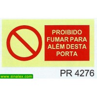 PR4276 proibido fumar alem desta porta