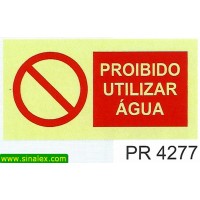 PR4277 proibido utilizar agua