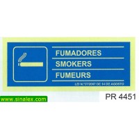 PR4451 zona fumadores permitido fumar