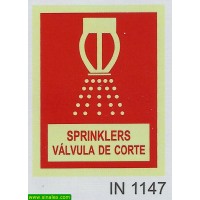 IN1147 sprinklers valvula de corte