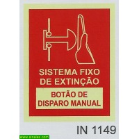 IN1149 sistema fixo de extincao botao manual