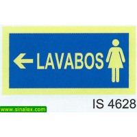 IS4628 lavabos feminino seta esquerda direita