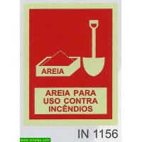 IN1156 areia pa para uso contra incendios