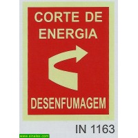 IN1163 corte de energia desenfumagem