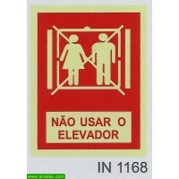 IN1168 nao usar o elevador