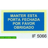 IF5066 manter esta porta fechada por favor obrigado