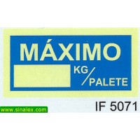 IF5071 maximo kg palete