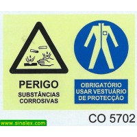 CO5702 perigo substancias corrosivas obrigatorio...