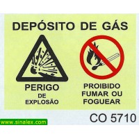 CO5710 perigo explosao proibido fumar foguear