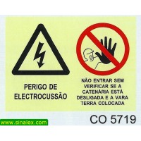 CO5719 perigo electrocussao nao entrar verificar...