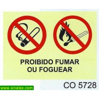 CO5728 proibido fumar foguear
