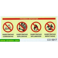 CO5917 proibido depositar substancias corrosivas...