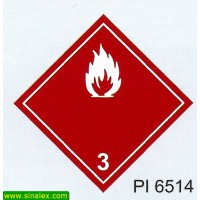 PI6514 perigo e identificacao liquidos inflamaveis
