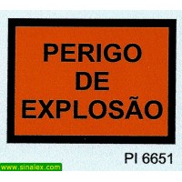 PI6651 perigo e identificacao explosao