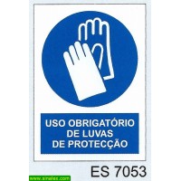 ES7053 estaleiros obrigatorio luvas proteccao