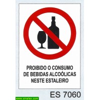 ES7060 estaleiros proibido consumo bebidas alcoolicas