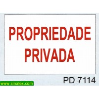 PD7114 propriedade privada