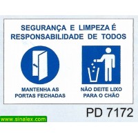 PD7172 seguranca limpeza responsabilidade todos mantenha...