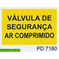 PD7180 valvula seguranca ar comprimido