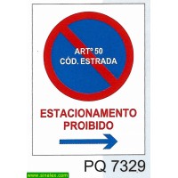 PQ7329 estacionamento proibido direita art 50 codigo estrada