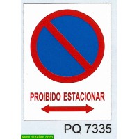 PQ7335 estacionamento proibido estacionar nesta area