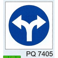 PQ7405 obrigatorio seguir esquerda ou direita