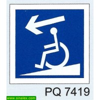 PQ7419 via para deficientes cima baixo direita esquerda